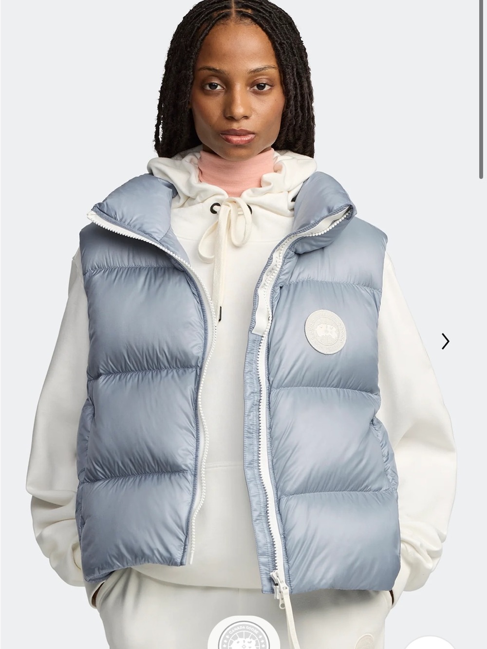 Canada Goose CYPRESS PUFFER VEST WHITE DISC